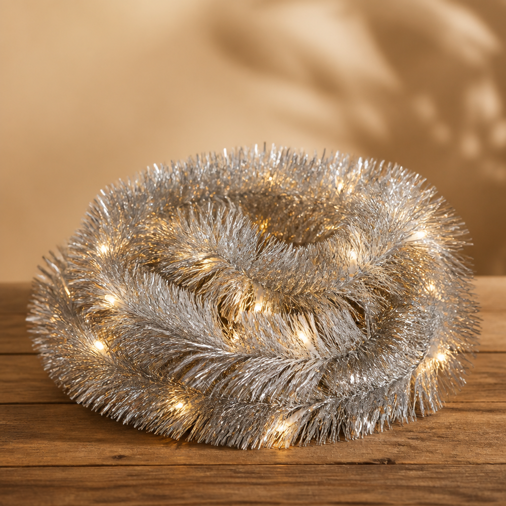 Plastic Tinsel Garland