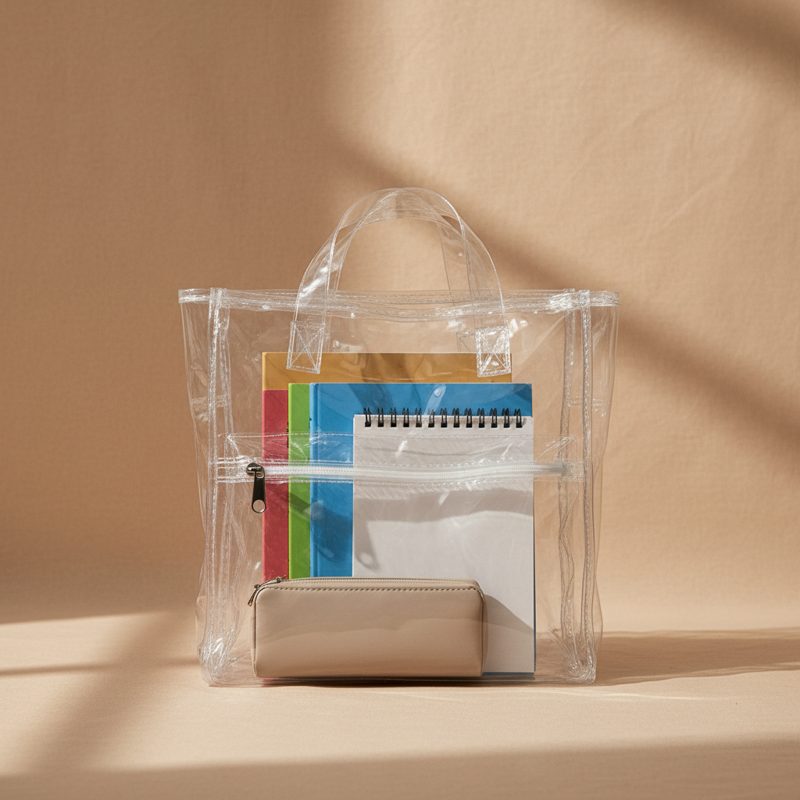 PVC Clear Book Bag