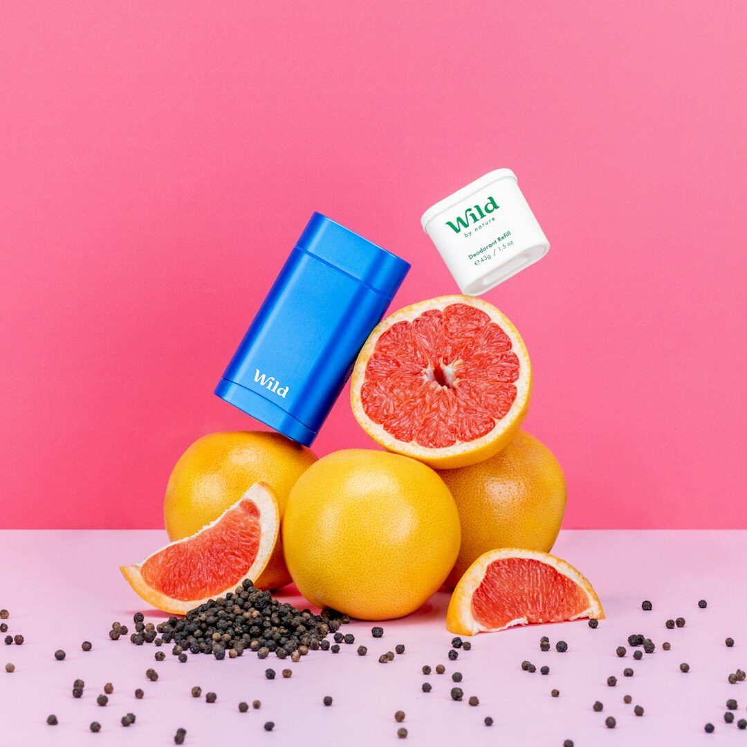 Plastic-free refillable deodorant stick