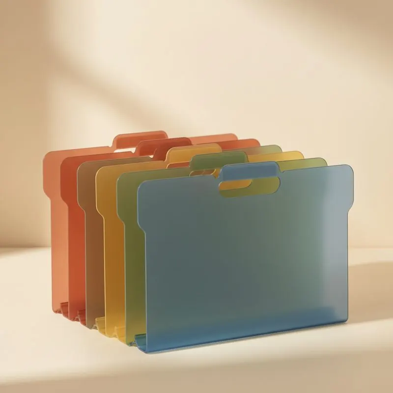 Tabbed Plastic File Dividers