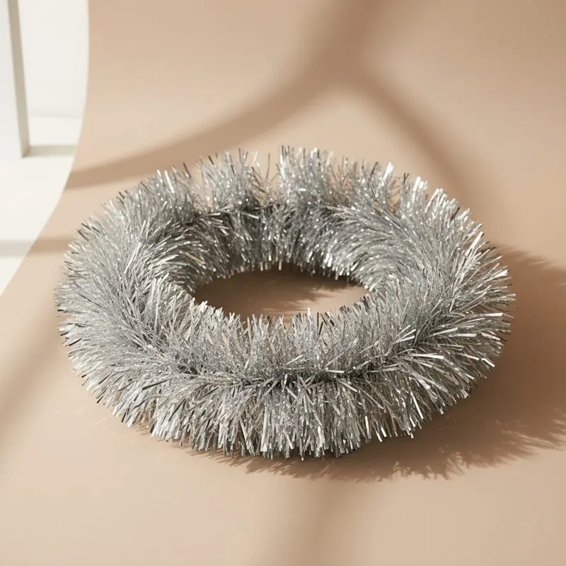 Silver Christmas Tinsel