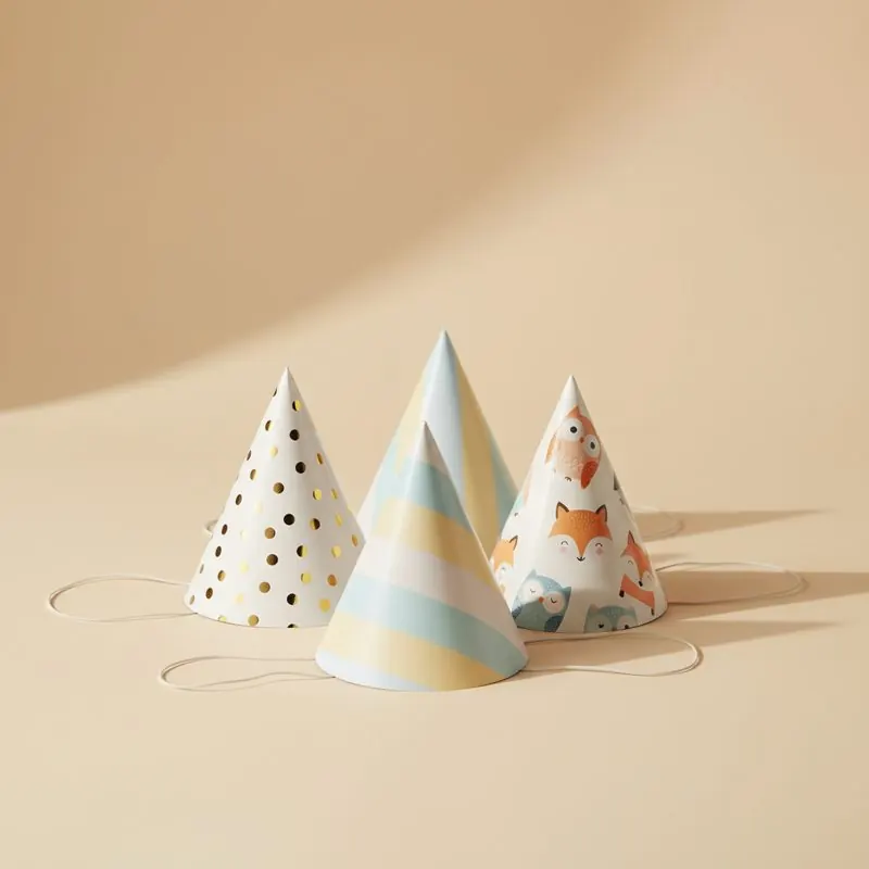 Coated Paper Party Hats