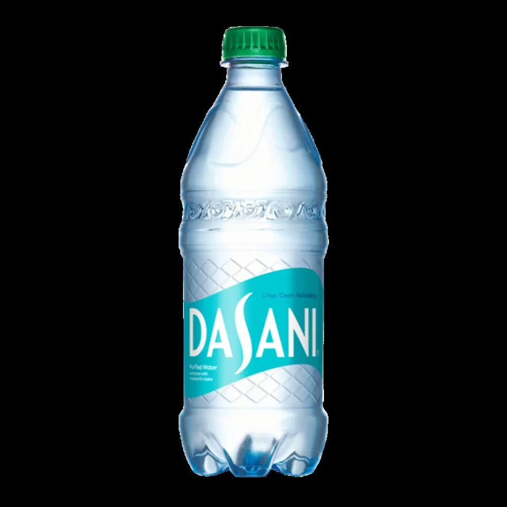 Disposable plastic water bottle
