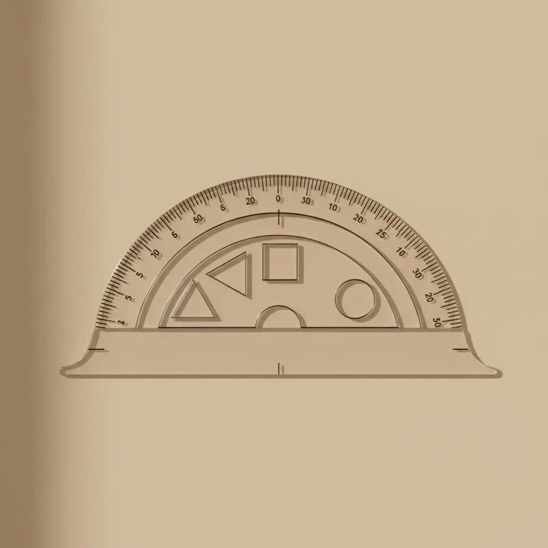 Plastic Geometry Protractor