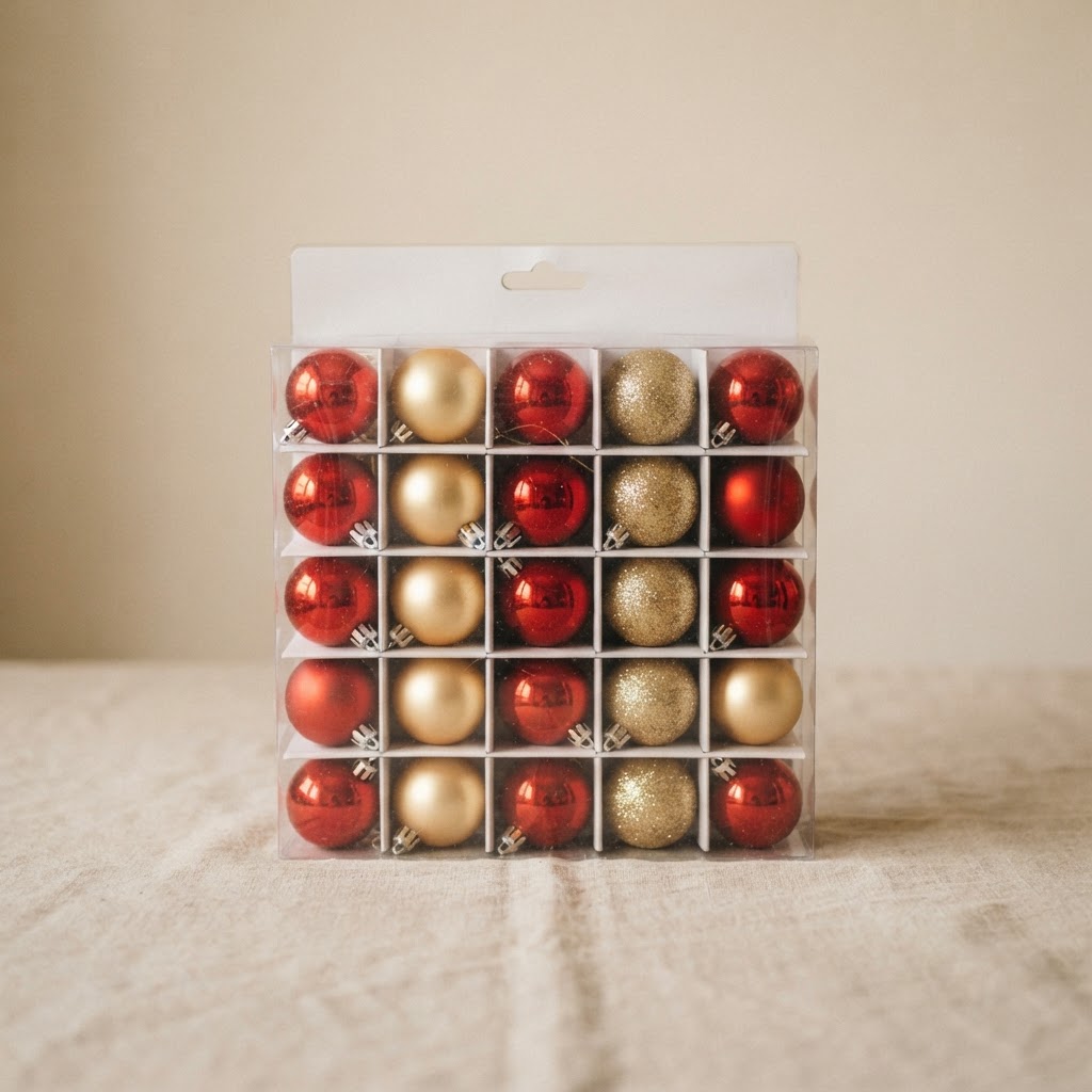 Plastic Baubles Pack